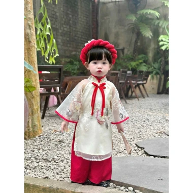 Áo Dài Hoa Sen và Quần Mấn 2 Màu Xinh cho Bé Gái Lễ Tết Chụp Hình Giá Ưu Đãi 189k 4 Áo Dài Hoa Sen và Quần Mấn 2 Màu Xinh cho Bé Gái Lễ Tết Chụp Hình Giá Ưu Đãi 189k 4