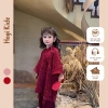 Áo Dài Hogi Kids Bé Gái & Mẹ Phượng Vũ Voan Lông Đỏ-Hồng - Giá chỉ 300.000đ 8