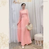 Áo dài hồng cam Chaang May lụa tằm cao cấp, cổ sen tay dài, dự tiệc cưới lễ tết ADC592 - giảm giá 320.742 VNĐ 7