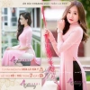Áo dài hồng phấn CHAANG may sẵn cổ vuông tay lỡ, đính ngọc, vải lụa sang trọng, thiết kế độc đáo – Giá 261.124₫