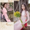 Áo Dài Hồng Phấn Truyền Thống ADC590 Cổ Vuông Vải Lụa Co Giãn - May Sẵn, Đẹp Chụp Ảnh Dự Tiệc Lễ, Giá Ưu Đãi 261k 2
