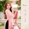 Áo Dài Hồng Phấn Truyền Thống ADC590 Cổ Vuông Vải Lụa Co Giãn - May Sẵn, Đẹp Chụp Ảnh Dự Tiệc Lễ, Giá Ưu Đãi 261k 3