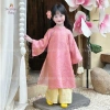 Áo dài Hồng Yến bé gái vải gấm tơ ánh kim, phom tay rộng, vân nhăn, giảm Tết 279.000₫ 5
