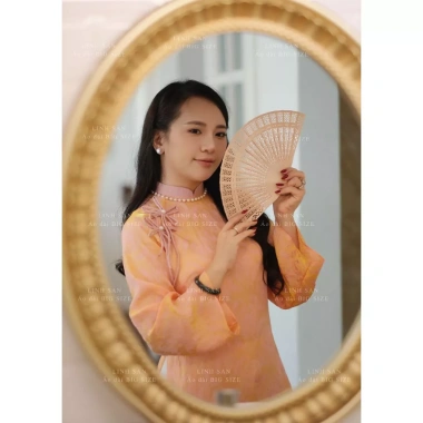 Áo dài lan chi BST Linh San BIGSIZE nữ 54-80kg - Tết 2.026, tằm nha xá cao cấp, vải tơ tằm, thiết kế hiện đại, giảm 21%, phù hợp mọi dịp, giá ưu đãi