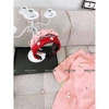 Áo dài lụa đính hoa, bờm gắn hoa nổi xinh cho bé gái 8-28kg Tết lễ diễn - 189k 5