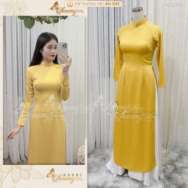 Áo dài lụa tây Chaang ADC556 2 tà dày dặn sang trọng, may sẵn giá 261.124₫ cho lễ tết
