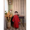 Áo Dài Mẹ Bé Cát Tường Tơ Tằm Ánh Kim Siêu Xinh Màu Tím – Giá 330.000 3