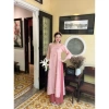 Áo Dài mẹ và bé cổ tròn đính nơ lụa - Thiết kế lễ Tết xinh đẹp, chỉ 240.000đ 3