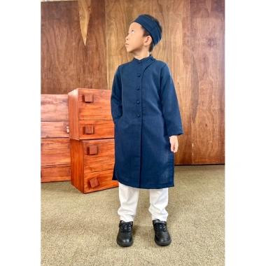Áo Dài Nam & Bé Trai 6 Nút Linen MR TWINS KID Size 9-45kg - Giá ưu đãi 267.790đ