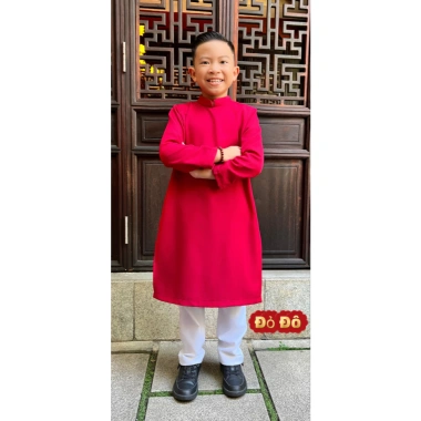 Áo Dài Nam Bé Trai Độn Vai 2Vai Thẳng Rộng MR TWINS KID 10-46kg Không kèm quần 8 Áo Dài Nam Bé Trai Độn Vai 2Vai Thẳng Rộng MR TWINS KID 10-46kg Không kèm quần 8