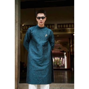 Áo dài nam cách tân Bigsize Hỏa tốc 2H+ Gấm Vân Nổi đa màu - Thiết kế cát nhã sang trọng, chỉ 405.000₫ 6