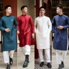 Áo dài nam cách tân Bigsize Hỏa tốc 2H+ Gấm Vân Nổi đa màu - Thiết kế cát nhã sang trọng, chỉ 405.000₫ 8
