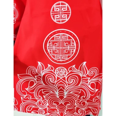 Áo dài nam cách tân đỏ họa tiết truyền thống dân tộc - Giá xưởng 339.000 VNĐ, 7 ngày đổi trả
