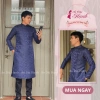 Áo dài nam cách tân form suông thanh lịch – Hạnh, thích hợp Tết, dạo phố, chụp hình, giá 730.400 VND 6