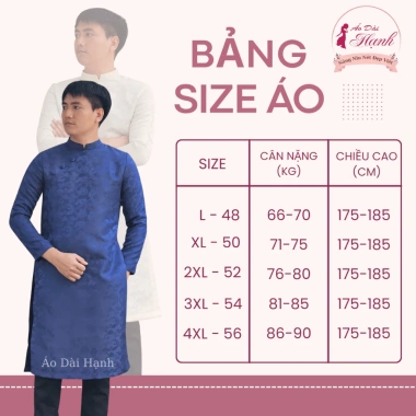 Áo dài nam cách tân form suông thanh lịch – Hạnh, thích hợp Tết, dạo phố, chụp hình, giá 730.400 VND 9
