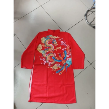 Áo dài nam cách tân họa tiết rồng bay, công múa & hoa đào – Giá 359k, giảm 7 ngày đổi trả, chất liệu mềm mại, phong cách truyền thống độc đáo