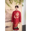 Áo Dài Nam Cách Tân Hoa Văn Lý Ngư Chất Tuyết Mưa - Áo Dài Tết Văn Nghệ, Giá 349.000 3