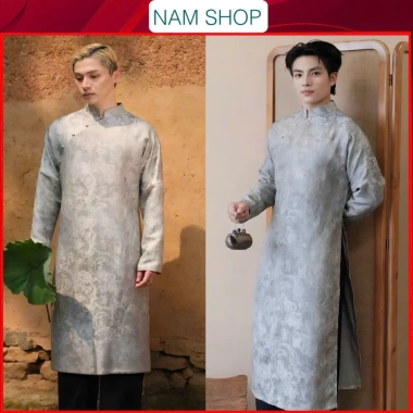 Áo Dài Nam Cách Tân Tafta Vân Gỗ Không Nhăn Không Nhàu Cao Cấp - Giá 224.500₫