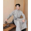Áo Dài Nam Cách Tân Tafta Vân Gỗ Không Nhăn Không Nhàu Cao Cấp - Giá 224.500₫ 8
