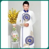 Áo dài nam cách tân trắng in Trống Đồng Sơn, ngũ thân, lễ tết & dẫn MC – 339.000đ 2
