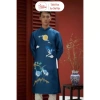 Áo dài nam cách tân truyền thống xanh navi thêu hạc size 50-105kg Hoàng Mai giá 409.000đ