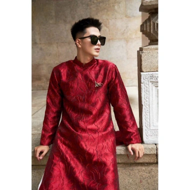 Áo dài nam cao cấp tơ dệt sang chảnh, form chuẩn, size chuẩn - Giá 370.000 VNĐ 5 Áo dài nam cao cấp tơ dệt sang chảnh, form chuẩn, size chuẩn - Giá 370.000 VNĐ 5