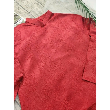 Áo dài nam đỏ gấm vân hoa cúc 4h - Giá chỉ 366k, thích tết & sự kiện cuối năm 2 Áo dài nam đỏ gấm vân hoa cúc 4h - Giá chỉ 366k, thích tết & sự kiện cuối năm 2