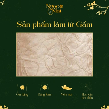 Áo dài nam dự tiệc Tết Khải Hưng vải gấm nổi cao cấp, form đứng lịch lãm - Ngọc Mai 4 Áo dài nam dự tiệc Tết Khải Hưng vải gấm nổi cao cấp, form đứng lịch lãm - Ngọc Mai 4