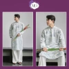 Áo Dài Nam Khải Thiên Gấm Cao Cấp Cổ Trụ Đứng Lịch Lãm Sang Trọng Dự Tiệc 452k 2