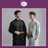 Áo Dài Nam Khải Thiên Gấm Cao Cấp Cổ Trụ Đứng Lịch Lãm Sang Trọng Dự Tiệc 452k 6