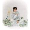 Áo dài nam Khúc Xuân xanh lộc - Thiết kế giới hạn, Tafta nhập, Mặc Tết, Đi lễ, Chụp ảnh, Giá 1.59 triệu - Villa Wings 2