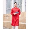 Áo dài nam Kỉ Hoa Gấm Thủy Mạc 90, xanh đỏ, AD90.253, tiệc cưới lễ Tết - 330.000₫ 10