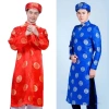 Áo dài nam lụa Thái Tuấn kèm mấn, khăn đóng, màu xanh đỏ vàng lễ hội - 99.000đ 10