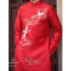 Áo dài nam màu đỏ size XL ăn hỏi lễ tết Giá chỉ 250k thanh lý nhanh
