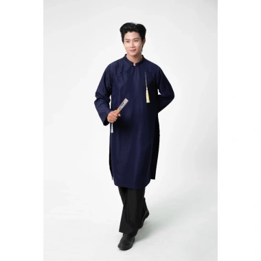 Áo Dài Nam Ngũ Thân Tân LADOS Kate Lụa Hàn Cao Cấp, Suông, Ít Nhăn, Không Kèm Quần 272k