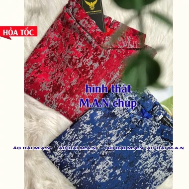 Áo dài nam sự kiện vân đá đỏ gấm cao cấp, form đứng, mặc Tết – Giao 4H, giá 406.000 | M.A.N 3 Áo dài nam sự kiện vân đá đỏ gấm cao cấp, form đứng, mặc Tết – Giao 4H, giá 406.000 | M.A.N 3