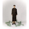 Áo dài nam Tết 2.026 Gấm đen họa tiết trúc cổ trụ cách tân - Tùng Vân - 1.269.000₫ 4