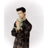 Áo dài nam Tết 2.026 Gấm đen họa tiết trúc cổ trụ cách tân - Tùng Vân - 1.269.000₫ 6