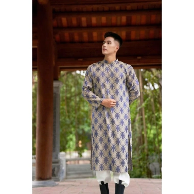 Áo dài nam vân cao cấp gấm Thượng Hải - Form đứng, giữ size, mặc Tết, chụp hình, giảm giá 20% 388k 4 Áo dài nam vân cao cấp gấm Thượng Hải - Form đứng, giữ size, mặc Tết, chụp hình, giảm giá 20% 388k 4