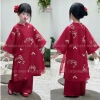 Áo dài Ngọc Diên bé gái vải tơ thêu 4 tà và quần lụa ngọc trai dày dặn, lễ tết giá ưu đãi 245k 9
