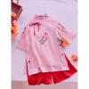 Áo Dài Ngọc Linh Tết 2.026 Bé Gái - Cao Cấp Tơ Lụa Ánh Kim, Giá Ưu Đãi 140k 7