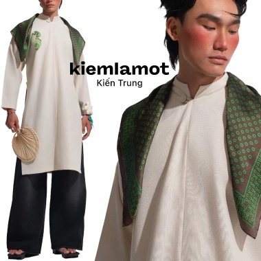 Áo dài ngũ thân Kiếm Là Mốt vải linen – Thiết kế tinh tế, thoáng mát, giá ưu đãi 390.000đ (giá gốc 507.000đ)
