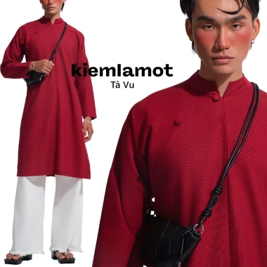 Áo dài ngũ thân Kiếm Là Mốt vải linen – Thiết kế tinh tế, thoáng mát, giá ưu đãi 390.000đ (giá gốc 507.000đ)