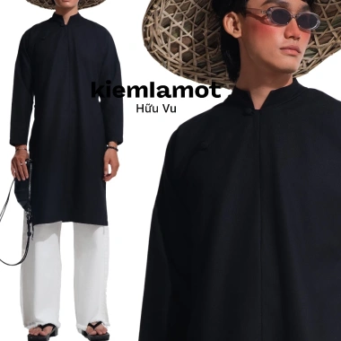 Áo dài ngũ thân Kiếm Là Mốt vải linen – Thiết kế tinh tế, thoáng mát, giá ưu đãi 390.000đ (giá gốc 507.000đ)