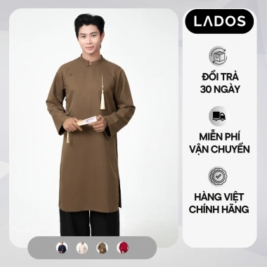Áo Dài Ngũ Thân Tân Nam LADOS-9.249 Chất Lụa Hàn Cao Cấp Form Suông Chống Nhăn Giá 272k