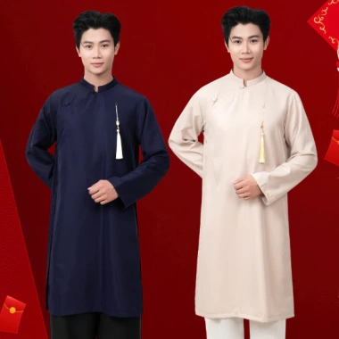 Áo Dài Ngũ Thân Tân Nam LADOS-9.249 Chất Lụa Hàn Cao Cấp Form Suông Chống Nhăn Giá 272k
