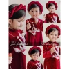 Áo dài nhung bé gái siêu xinh đồ Tết, giảm giá, chỉ 149.000₫