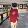 Áo dài nhung bé trai thêu rồng Tết, set quần suông lụa Beemo - Giá giảm còn 245.000đ, mềm mại sang trọng 2