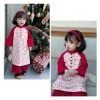Áo dài nhung Hỏa Tốc Tết bé gái - BST Đậu Kids&Mom kèm bờm, giảm giá 275k 4