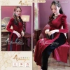 Áo dài nhung tay phồng Chanag ADC525 - Sang trọng, vải co giãn, may sẵn 368.436₫ 4